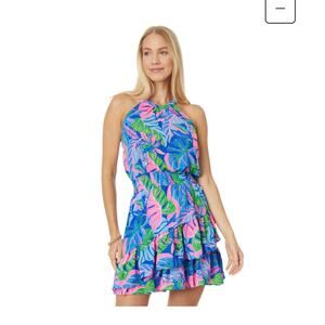 Lilly Pulitzer Pamelyn Dress, Blue Grotto Beleaf in Yourself | Size 2